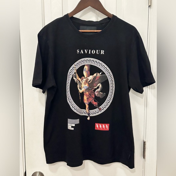 SOUL STAR ENGLAND BRAND FLYING CHERUB GRAPHIC CREW NECK T-SHIRT - Size: Large - Picture 8 of 8